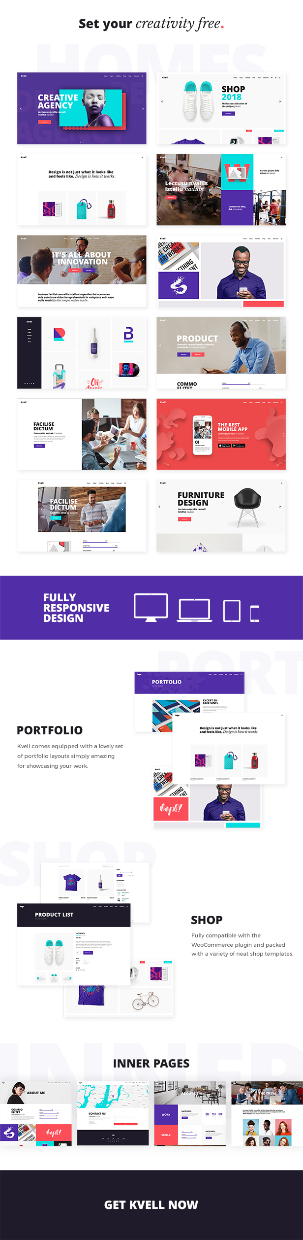 Kvell - A Creative Multipurpose Theme for Freelancers and Agencies - 1